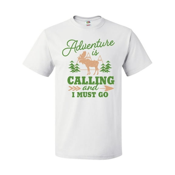 Inktastic Vintage Adventure is Calling and I Must Go with Moose T-Shirt