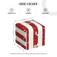 thumbnail image 4 of Balery Vintage American Flag Porta Pañuelos de Cuero con Estampado – Funda Moderna Cuadrada para Caja de Pañuelos, Dispensador 5x5x5'', 4 of 7