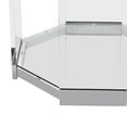 thumbnail image 4 of Brahm Octagonal Acrylic End Table, Chrome, 4 of 4