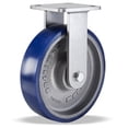 thumbnail image 2 of Hamilton Workhorse Rigid Caster with 8" x 2" Ergo-Glide Polyurethane (85A) on Cast Iron Wheel with 1/2" Sealed Precision Ball Bearings, 2 of 2
