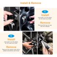 thumbnail image 2 of Kit de cubierta de rueda, tapa de cubo central, cubierta de tuerca de rueda de coche con herramienta de extracción para Tesla Model 3, S y X (negro), 2 of 4