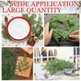 thumbnail image 7 of Duslogis 40 Pcs Christmas Artificial Pine Branches Faux Cedar Picks Floral Sprays 12 x 5.5 Inch Greenery Stems Pine Needles Twig for Xmas Vase Filler Home Garland DIY Wreath Decor (Green), 7 of 7