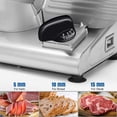 thumbnail image 2 of CUSIMAX Electric Deli Meat Slicer – Dual 7.5″ Removable Stainless Steel Blades & Adjustable 1–15 mm Thickness with Detachable Food Carriage, Perfect for Home Cutting Meat, Cheese & Bread, 2 of 6