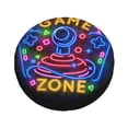 thumbnail image 2 of ZNDUO Gaming Zone Neon Pattern Spare Tire Cover, Universal Spare Tire Wheel Covers 17 inch, 2 of 8