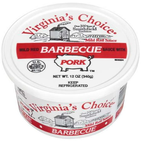 Virginia's Choice: Mild Red Barbecue w/Pork Sauce, 12 Oz