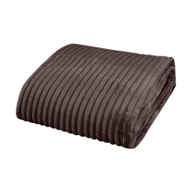 Manta de franela suave y cálida para sofá cama, tamaño grande, textura suave, diseño plegable, portátil, 100 % algodón, para dormitorio y sala de estar.