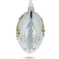 thumbnail image 2 of Chandeliers On White Glass Egg Ornament 4 Inches, 2 of 4