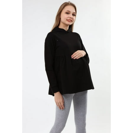 

LVMA4530 - Nursing Maternity Hoodie / Sweatshirt Fall Winter Pregnant Breastfeed