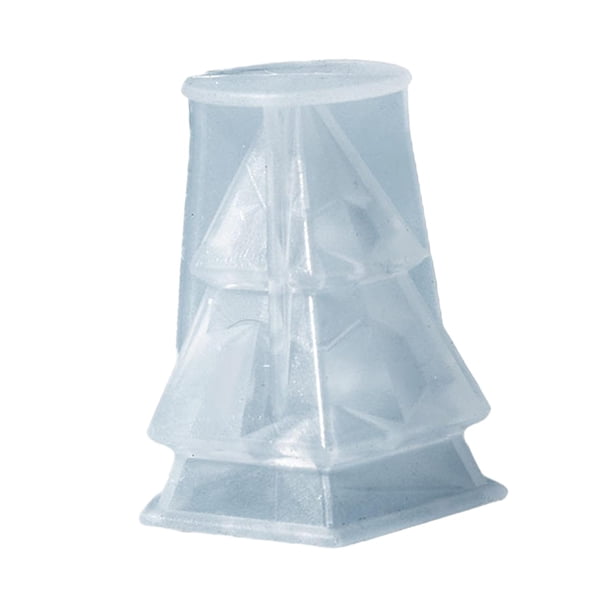 Molde de silicona para caja de almacenamiento de árbol de Navidad, molde de fundición de epoxi, joyero de silicona DIY Pentágono