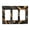 3-Gang, variant on Marble Pattern Black Gold Switch Cover Decorative Wall Plate 3-Gang Screwless Standard Size