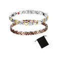 thumbnail image 1 of 2pulsera De Cobre Puro Mujer Terapia Magnético Para Artritis Xtellar blanco, 1 of 4