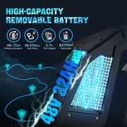 Deepower Electric Dirt Bike for Adults, 3000W-Peak 40MPH Electric Motorcycle, 48V 32AH Battery, 80 Miles Long Range, 25x4.0 Fat Tires, 7-Speed, Hydraulic Brakes & Dual Suspension
