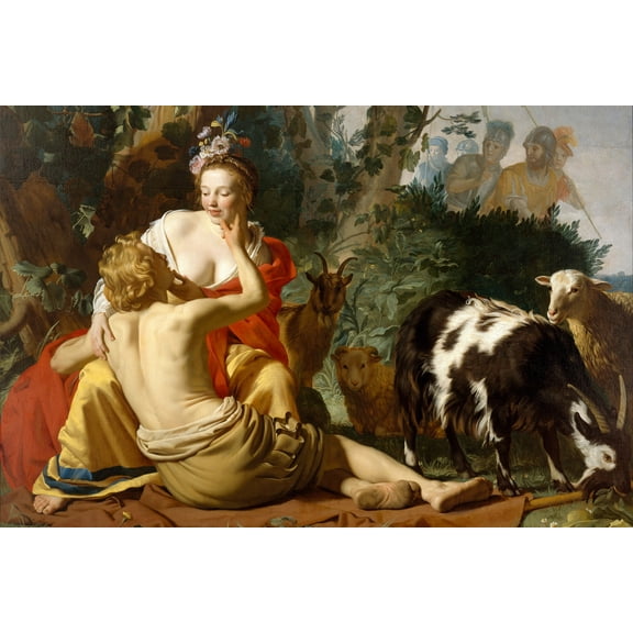 24x36 gallery poster, Granida and Daifilo, 1625 by Gerard van Honthorst