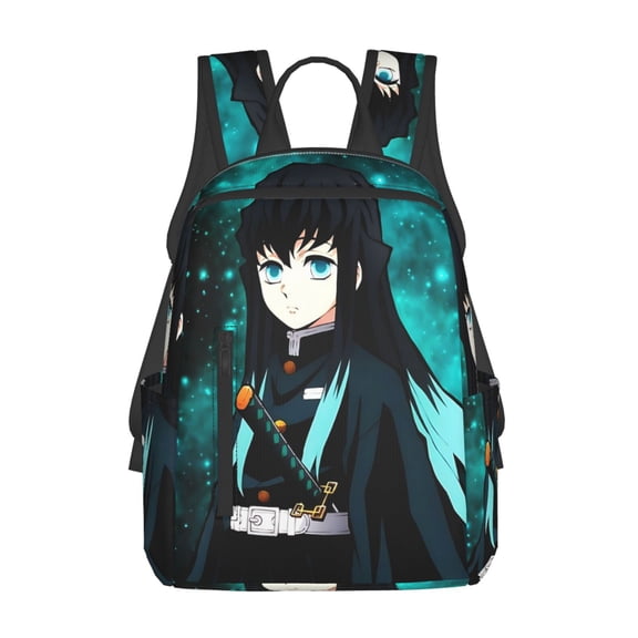 Cartoon Demon Slayer Backpacks Large Capacity Travel Backpack Book Bag Laptop Bag Lightweight School Daypack
