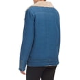 thumbnail image 2 of Cloth & Stone Sherpa Moto Jacket Denim Blue, Small, 2 of 2