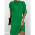 thumbnail image 4 of Elegant Women‘s Dresses 2024 Summer Fashion Round Neck Loose Bat Sleeve Office Lady Party Dress Y2K S-XXL, 4 of 6
