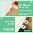 thumbnail image 7 of Triani 8 Sheet A-Z Tabs Small Alphabet Index Tabs Self-Adhesive Page Tabs Transparent Alphabetical Tabs Small Book Page Tabs for Binder Notebook Book Folder Office(White), 7 of 7