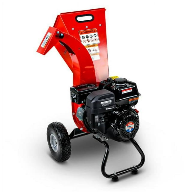 Great Circle 3 in. Gas Wood Chipper 7HP 4-Stroke OHV Engine, Powerful & Efficient Performance