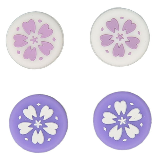 4PCS Soft Silicone Thumb Grip Caps for Switch Prevent Slip Replacement Joystick Caps, Anti Slip, Soft and Comfortable Touch, Compatible with Switch Lite, Thumb Grip Caps