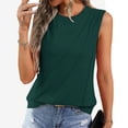 thumbnail image 2 of Ruyang Summer Vest Womens Ruched Tank Tops Crewneck Sleeveless Tops Dressy Casual Spring Summer Tops for Women 2024, 2 of 5
