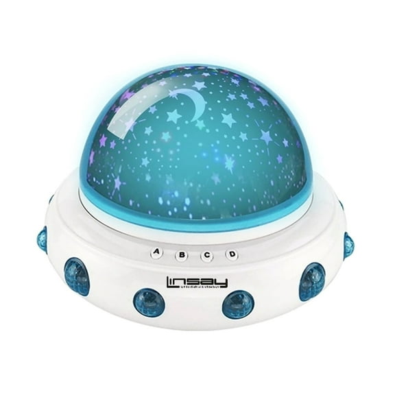 LINSAY Baby Toy Smart Kids Lamp Projector Universe LED Light Show Lullabies