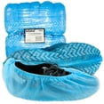 thumbnail image 1 of Cubrezapatos desechables SAFEKO, paquete de 100, antideslizantes, azules, 1 of 6