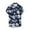 Blue, variant on ZCFZJW Mens Casual Button Down Hawaiian Shirts Tropical Floral Pattern Print Summer Short Sleeve Graphic T-Shirts Trendy Holiday Beach Vacation Tees Tops Blue#02 L