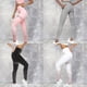 thumbnail image 4 of Jumpingount Pantalones de cintura alta con estampado para correr, mallas de ejercicio, adelgazantes, transpirables, para viajar, hasta el tobillo, Prendas para la parte inferior del cuerpo Negro L, 4 of 6