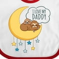 thumbnail image 4 of Inktastic I Love My Daddy Boys or Girls Baby Bib, 4 of 4
