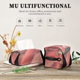 thumbnail image 7 of Red Flamingos Tissue Box Cover Leather Square Rectangle Tissue Box Holder for Bathroom Living Room Desk Office Decor, 7 of 7