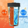 thumbnail image 5 of Picia Seashell On The Beach Pattern 500ml Carry Insulated Coffee Mug, Stainless Steel Travel Mug with Hidden Handle, Leak-Proof for Car, Office, Home, and Outdoor Use, 5 of 8