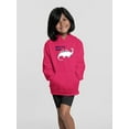 thumbnail image 2 of Lovely Dino Princess Roar Hoodie Juniors -Image by Shutterstock,  Medium, 2 of 4
