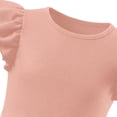 thumbnail image 4 of Vestido de Verano de Manga Corta Moda Primavera Y Verano Manga Corta Cuello Redondo Falda de la Princesa Ruffle para Diario, Viajes, Hogar, Vacaciones, Fiesta de Cumpleaños, 4 of 7