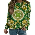 thumbnail image 2 of Uootdi Oversized St Patricks Day Sweatshirts for Women Irish Saint Pattys Shamrock Crewneck Long Sleeve Shirts Holiday Trendy Pullover Tops Gift, 2 of 7