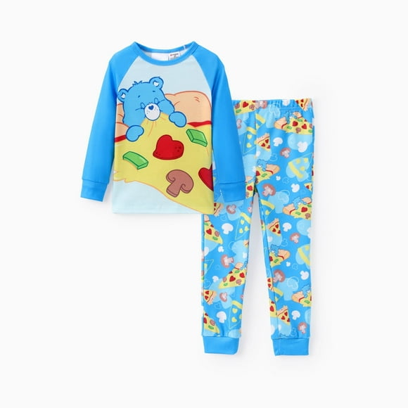 Care Bears Pyjamas pour Garçons et Filles en Bas Âge avec Motif de Personnage et Pantalon Imprimé 2 Pcs Tailles 2-6