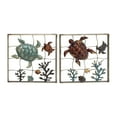 thumbnail image 6 of DecMode Multi Colored Metal Turtle Wall Decor (2 Count), 6 of 8