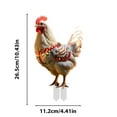thumbnail image 3 of Wooowa Christmas Chicken Outdoor Ground Stake Decor, Festive Garden and Farm Small Animal Ornaments for Holiday Yard, 3 of 8