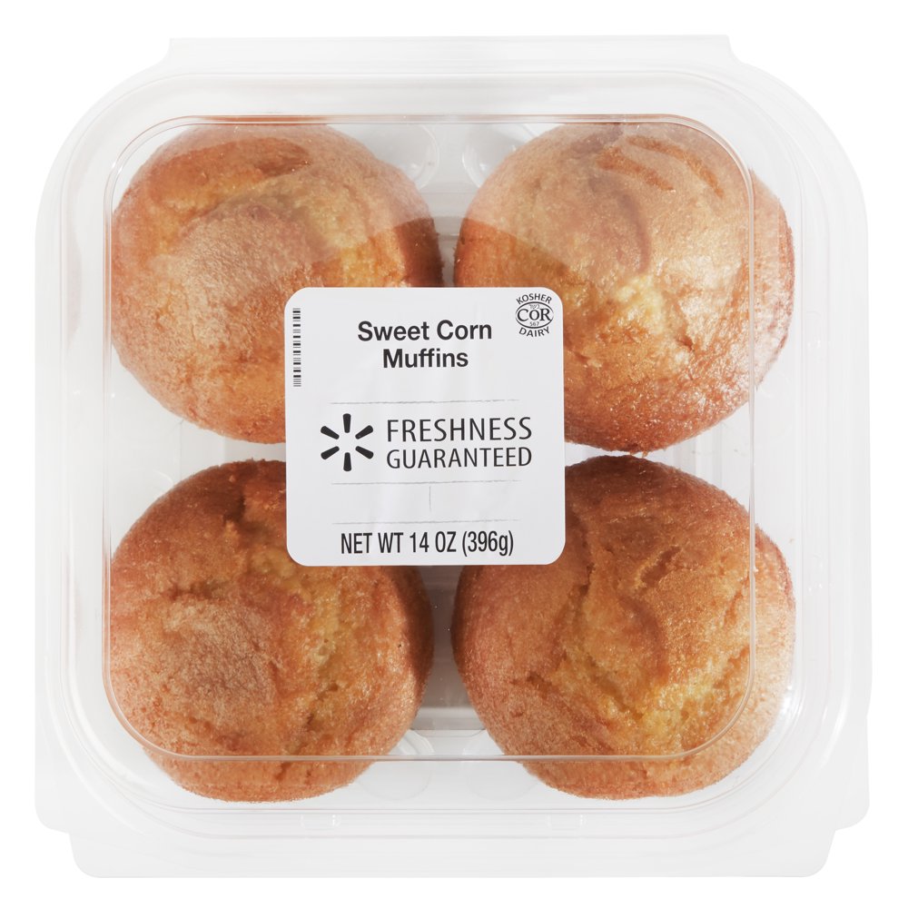 Freshness Guaranteed Sweet Corn Muffins, 14 oz, 4 Count