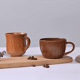 thumbnail image 5 of Taza de madera creativa Taza de protección del medio ambiente Taza de madera maciza anti-escaldaduras, 5 of 5