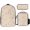 Color-3, variant on Nautical Themed Seamless Pattern 3Set Bags for TeenCasual Women Backpack Bookbag for Student