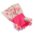 thumbnail image 4 of Dog Dress, Breathable Beautiful Cute Dog Dress Soft Polyester Small Flowers Printed  For Party For Wedding XS,S,M,L, 4 of 8