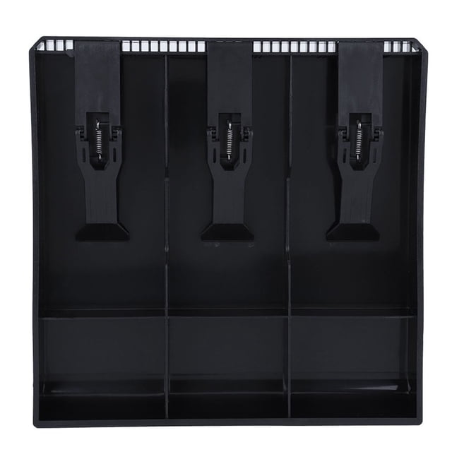 LNGOOR Cash Register Insert Tray with Money Storage Box Holds 3 Bills and 3 Black Color Replacement for Your Point of Sale System or Counterfeit Money Detection Device