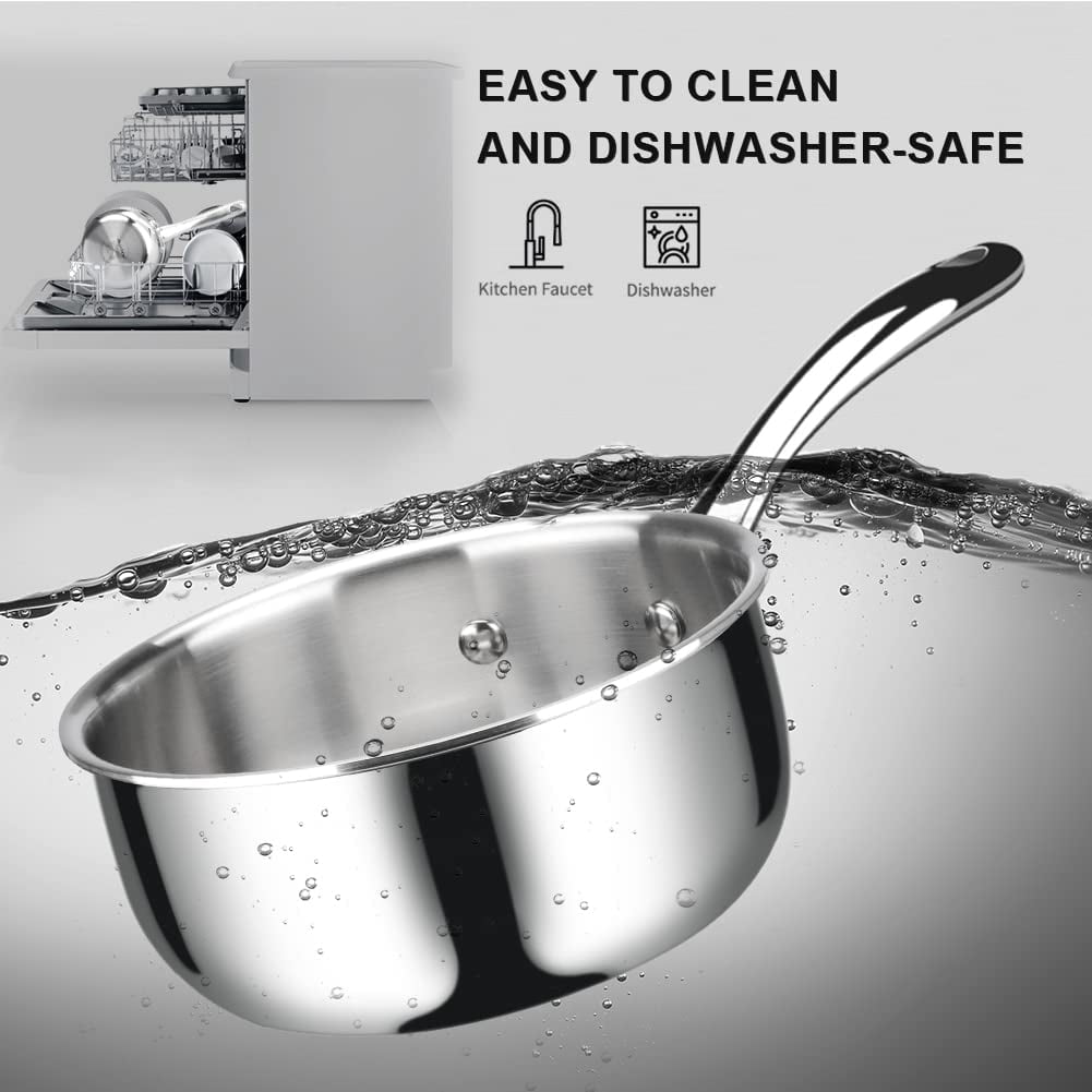 Duxtop Whole-Clad Tri-Ply Stainless Steel Saucepan