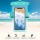 thumbnail image 5 of Funda impermeable para teléfono móvil con cordón para el cuello, soporte universal transparente para teléfono móvil, apto para playa, piscina y natación., 5 of 8