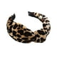 thumbnail image 1 of EeaseMX 1 diadema de leopardo con nudo cruzado para el pelo para niñas y mujeres., 1 of 7