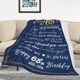 thumbnail image 2 of 65th Birthday Gifts for Men Blanket - 65 Birthday Gifts for Dad or Grandpa - 1957 Birthday Gifts for Men - 65 Year Old Birthday Gifts Men- Cozy & Soft Flannel Throw Blanket 60 x 50 inch, 2 of 6
