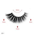 thumbnail image 3 of 20 Pair 3d False Eye Lashes Wispy Cross Extension Eyelashes Set False Eyelashes Thick Eyelashes, 3 of 3