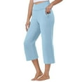 thumbnail image 3 of HAJWOH Yoga Capri Pants for Women with Pockets Summer Work Dress High Waisted Stretch Elastic Waist Wide Leg Leggings, 3 of 5