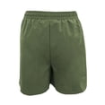 thumbnail image 4 of YVNAURA Women's Casual High Waist Shorts with Pockets Elastic Drawstring Loose Fit Wide Leg Summer Cotton Beach Travel Lounge Shorts,Green,L, 4 of 5