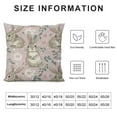 thumbnail image 5 of Nawypu  Cute Bunny Rabbits Throw Pillow Covers Pillowcases Pink Easter Eggs Decorative Square Pillow Case Cushion Covers Standard Size for Sofa Couch Outdoor Bed Pillow Protectors, 5 of 5